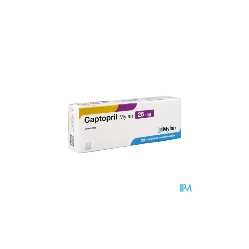 CAPTOPRIL 25MG VTS CPR QUADRISEC30