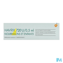 HAVRIX 720U/0,5ML N/ENF SER 1