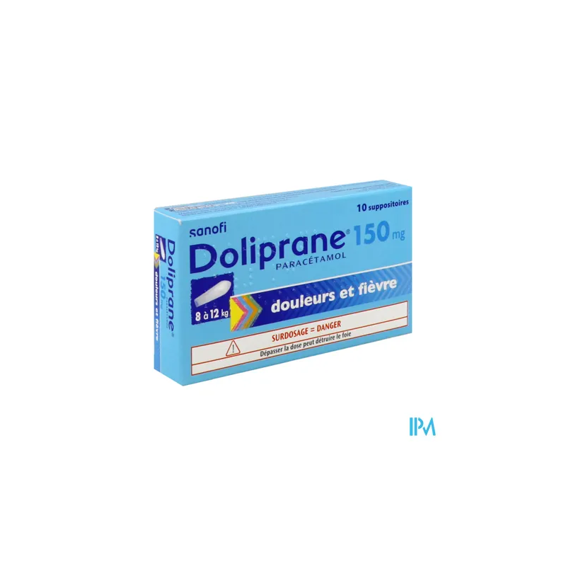 DOLIPRANE 150MG SUP 10