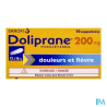 DOLIPRANE 200MG SUP 10