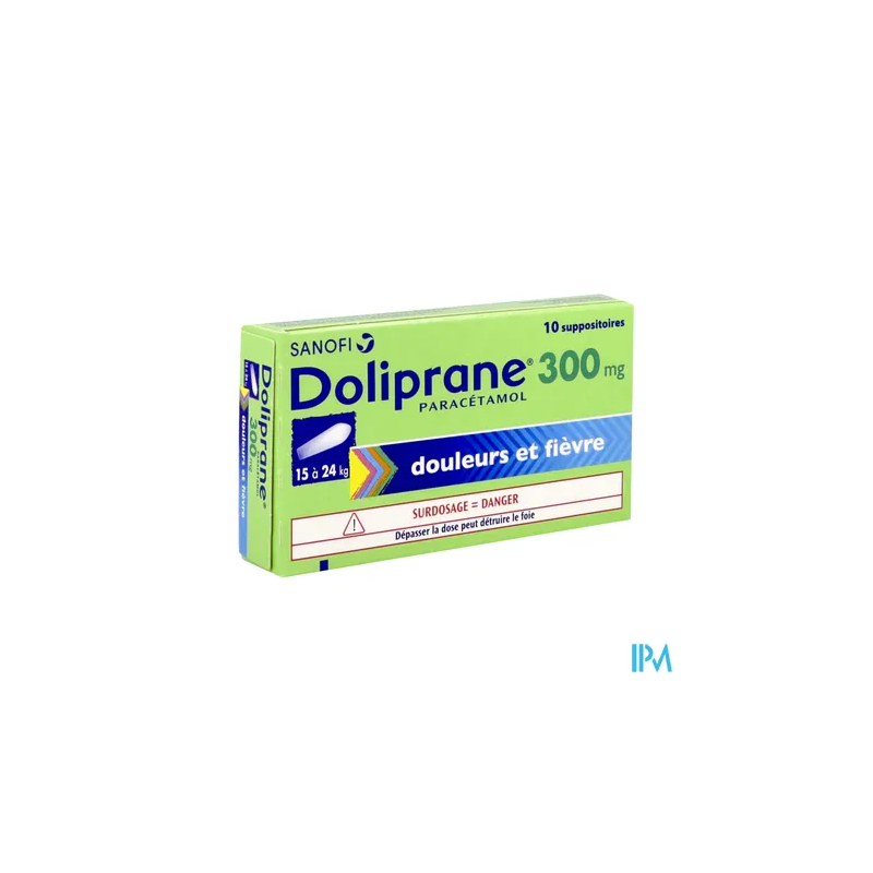 DOLIPRANE 300MG SUP 10