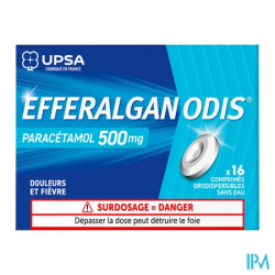 EFFERALGANODIS 500MG CPR ORODISP16