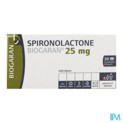 SPIRONOLACTONE 25MG BGR CPR SEC 30