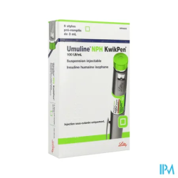 UMULINE NPH KWIKPEN 100UI/ML 3ML 5
