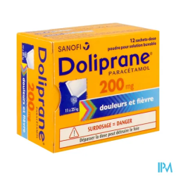 DOLIPRANE 200MG SACHET 12