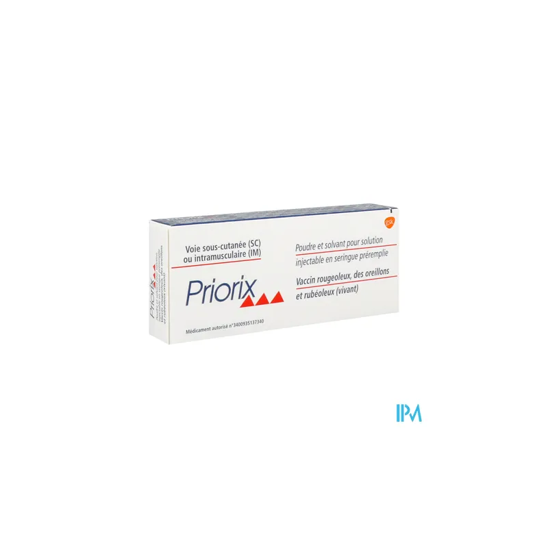 PRIORIX PDR+SOLV SER 0,5ML 1