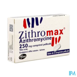 ZITHROMAX 250MG CPR 6