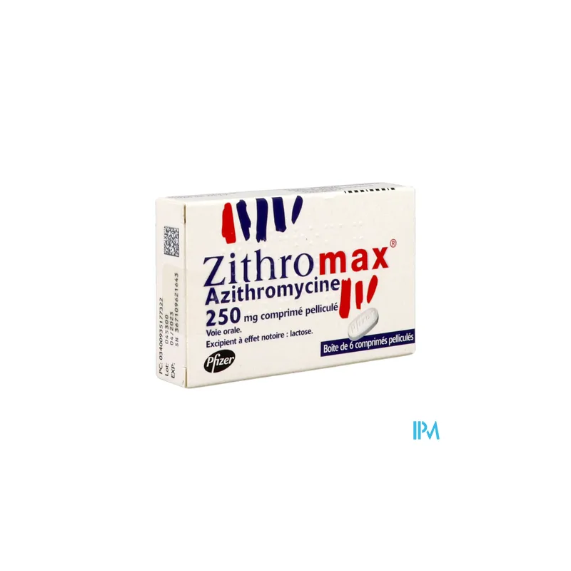 ZITHROMAX 250MG CPR 6