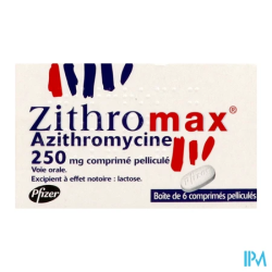 ZITHROMAX 250MG CPR 6