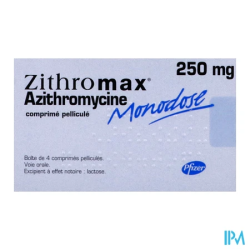 ZITHROMAX MONODOSE 250MG CPR 4