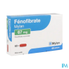 FENOFIBRATE 67MG VIATRIS GELULE 60