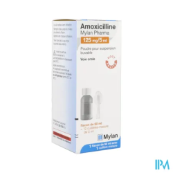 AMOXICILLINE 125MG VIATRIS PDR60ML