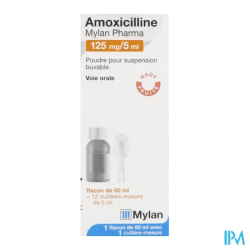 AMOXICILLINE 125MG VIATRIS PDR60ML
