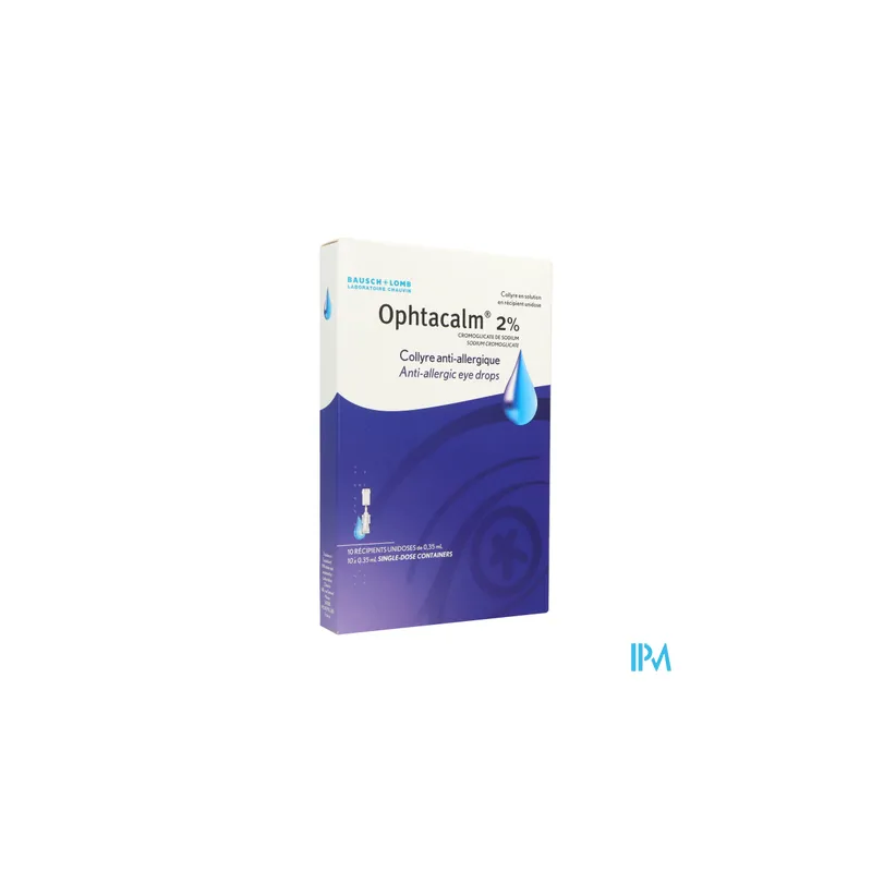 OPHTACALM 2% COL UNIDOSE 0,35ML 10