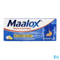 MAALOX MAUX D'ESTOMAC CPR S/S 40