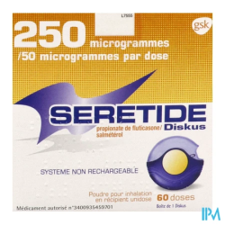 SERETIDE DISKUS 250/50MCG DOSE 60