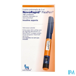 NOVORAPID FLEXPEN 100U/ML STY 3ML5