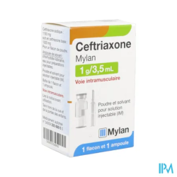 CEFTRIAXONE 1G/3,5ML VIATRIS IM 1