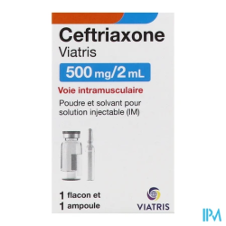CEFTRIAXONE 500MG/2ML VIATRIS IM 1