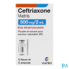 CEFTRIAXONE 500MG/2ML VIATRIS IM 1