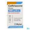 CEFTRIAXONE 500MG/2ML VIATRIS IM 1