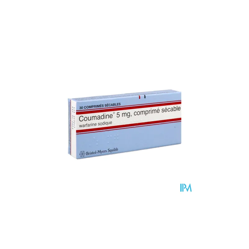 COUMADINE 5MG CPR SECABLE 30