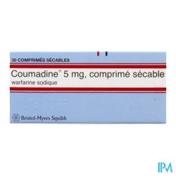 COUMADINE 5MG CPR SECABLE 30