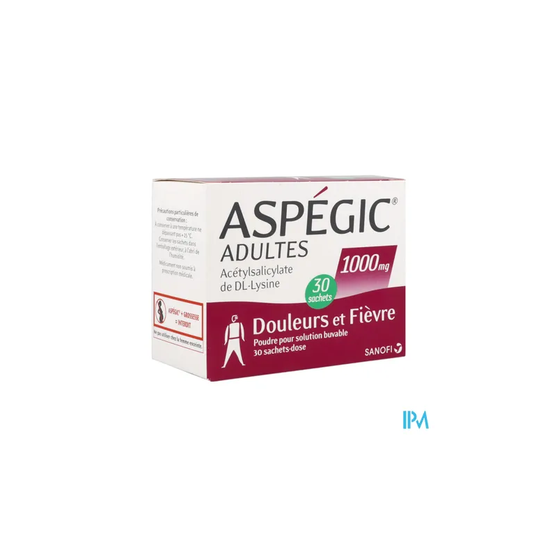 ASPEGIC 1 000MG ADULTE SACHET 30