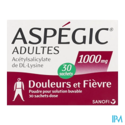 ASPEGIC 1 000MG ADULTE SACHET 30