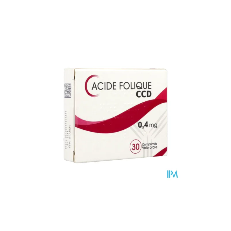 ACIDE FOLIQUE 0,4MG CCD CPR 30
