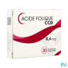 ACIDE FOLIQUE 0,4MG CCD CPR 30