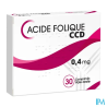 ACIDE FOLIQUE 0,4MG CCD CPR 30
