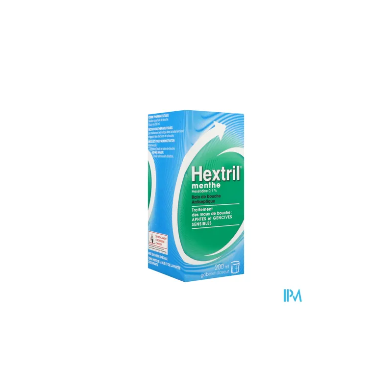 HEXTRIL MENTHE 0,1% BAIN BOUC200ML