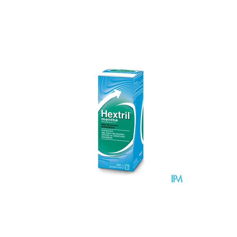 HEXTRIL MENTHE 0,1% BAIN BOUC400ML