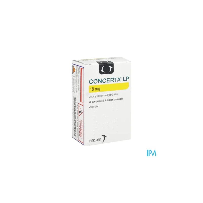 CONCERTA LP 18MG CPR 28