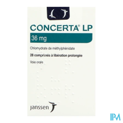 CONCERTA LP 36MG CPR 28