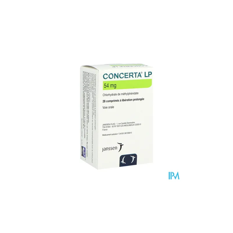 CONCERTA LP 54MG CPR 28