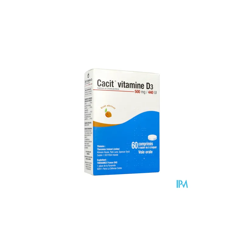 CACIT VIT D3 500MG/440UI CPR 60