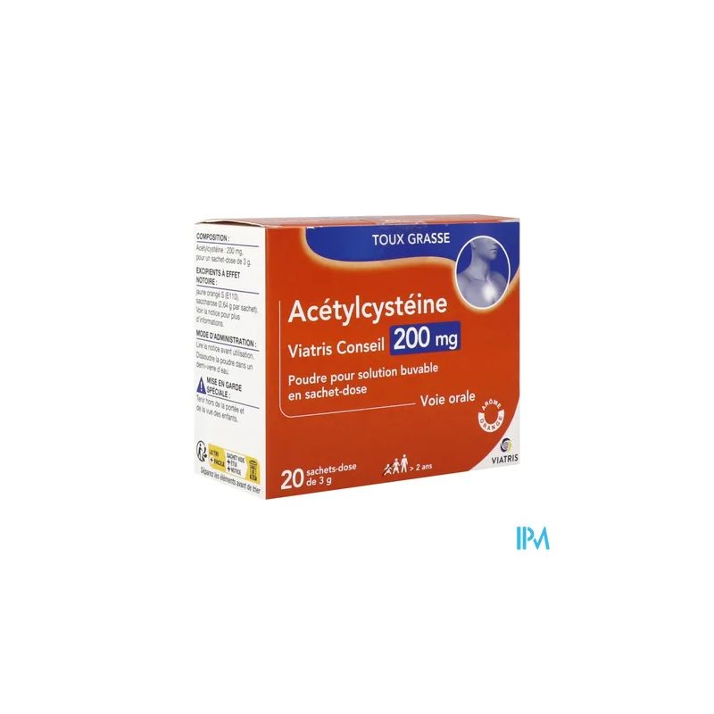 ACETYLCYSTEINE 200MG VTS SACH 20