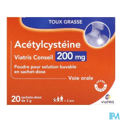 ACETYLCYSTEINE 200MG VTS SACH 20