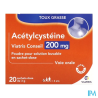 ACETYLCYSTEINE 200MG VTS SACH 20