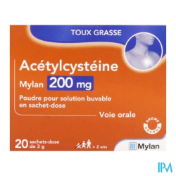 ACETYLCYSTEINE 200MG VTS SACH 20