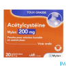 ACETYLCYSTEINE 200MG VTS SACH 20