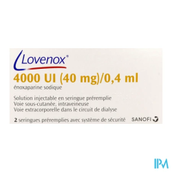 LOVENOX 4 000UI (40MG)/0,4ML SER 2