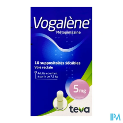 VOGALENE 5MG SUP SECABLE 10