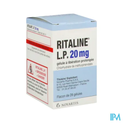 RITALINE LP 20MG GELULE 28
