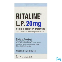 RITALINE LP 20MG GELULE 28
