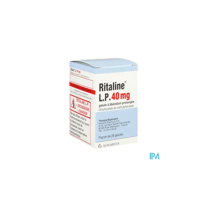 RITALINE LP 40MG GELULE 28