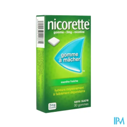 NICORETTE 2MG GOMME MENT FRA SS 30