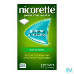 NICORETTE 2MG GOMME MENT FRA SS 30